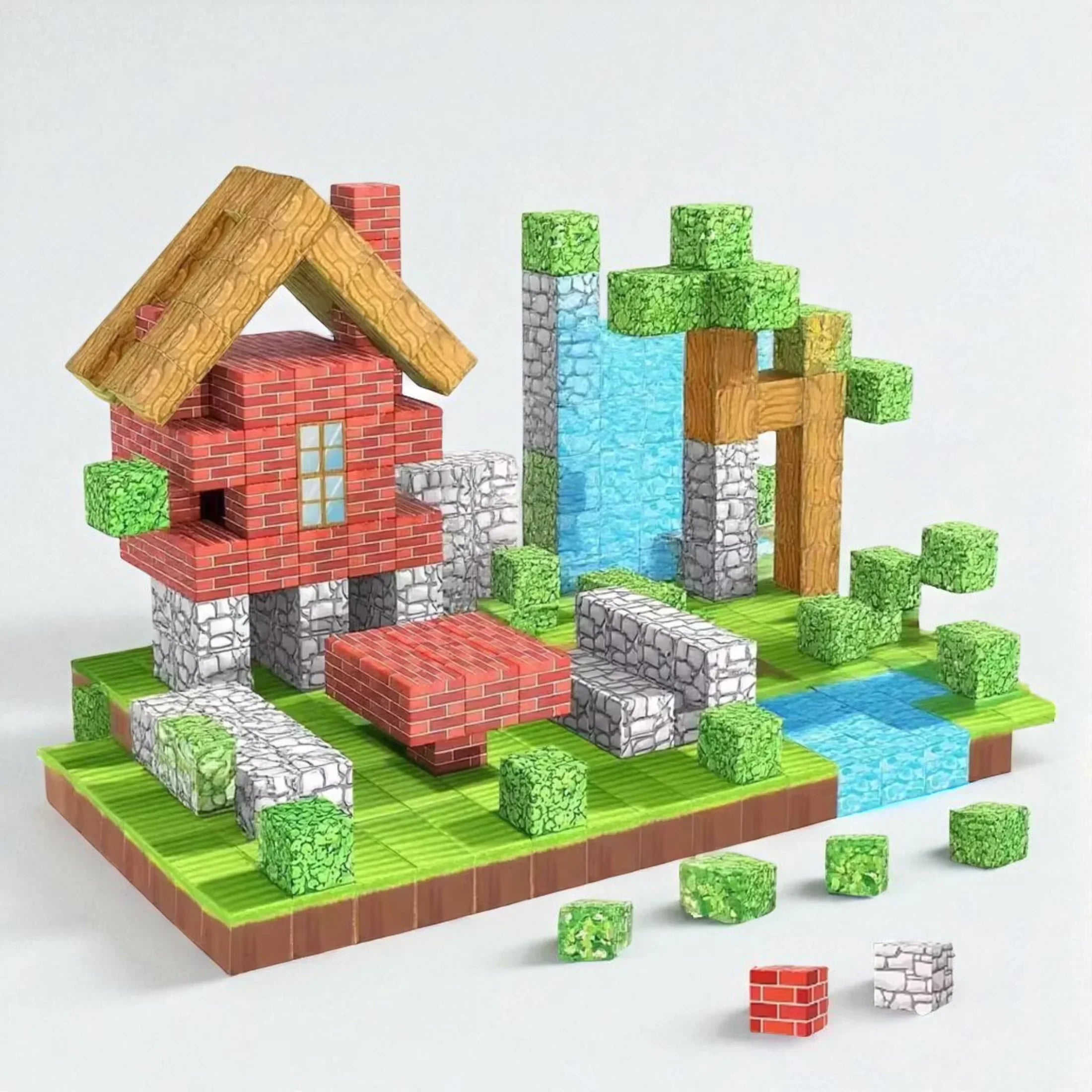 Magnetic Building Cube Set