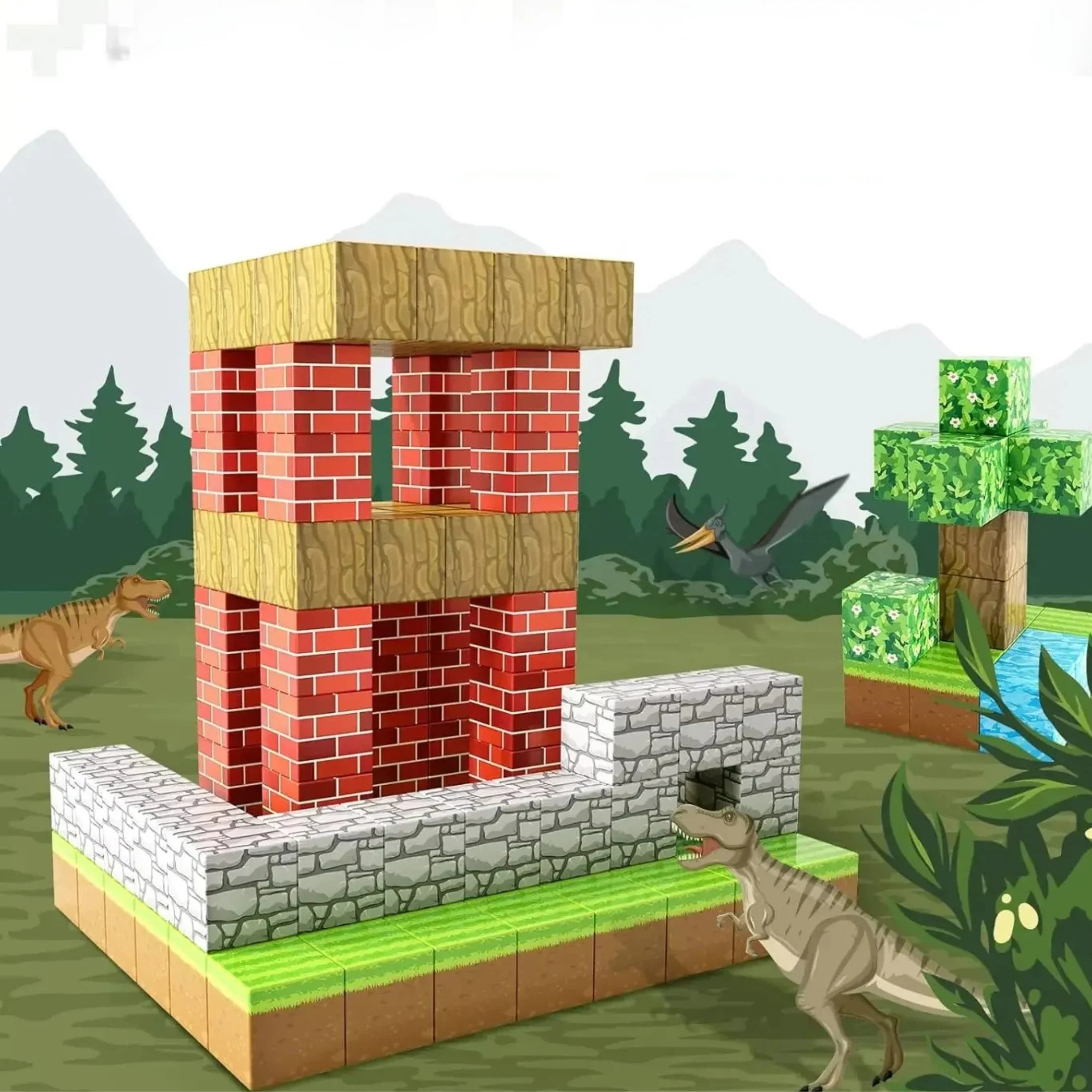 Magnetic Building Cube Set