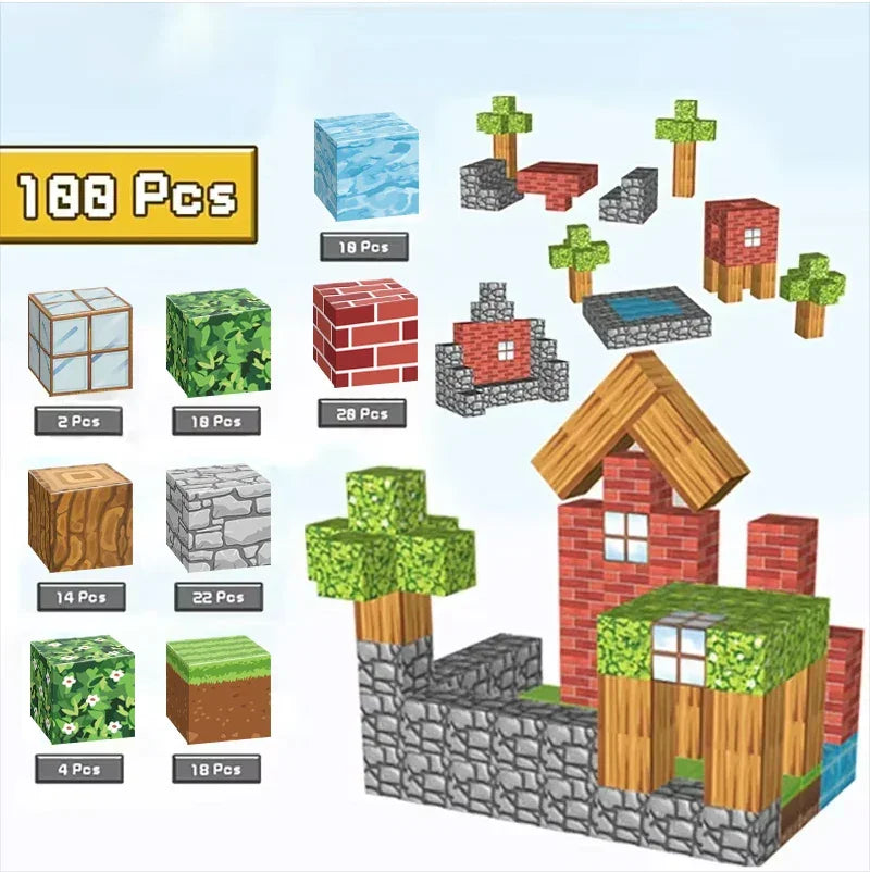 Magnetic Building Cube Set